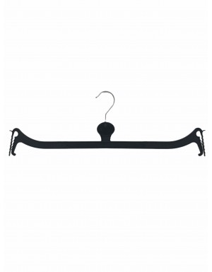 Teenager's Black Plastic Top Hangers - 33cm